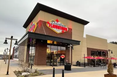 outside of Downtown Flavortown in Pigeon Forge