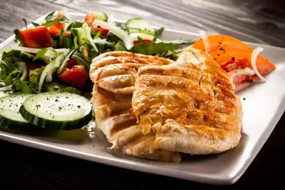 chicken dinner with vegetables