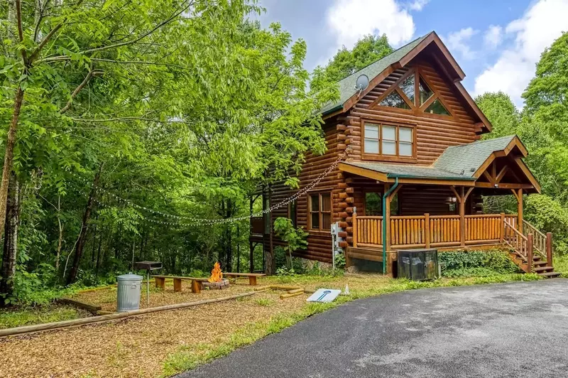 peaceful retreat is one of our top pet friendly cabins in Pigeon Forge