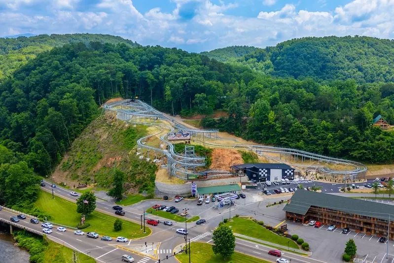 pigeon forge racing coaster is one of the new attractions in pigeon forge