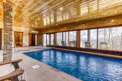 summit pool mansion is a top pigeon forge cabin for large groups