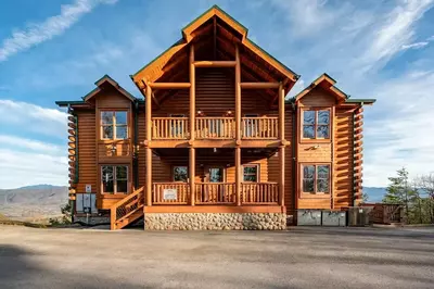 awesome view lodge is a top pigeon forge cabin for large groups