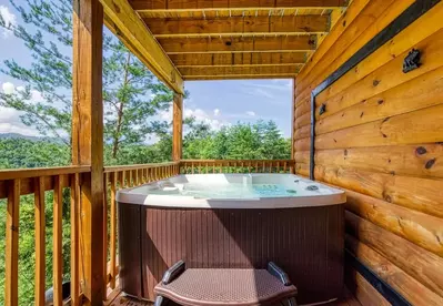 smokies view is one of the top hot tub and mountain view cabins in gatlinburg